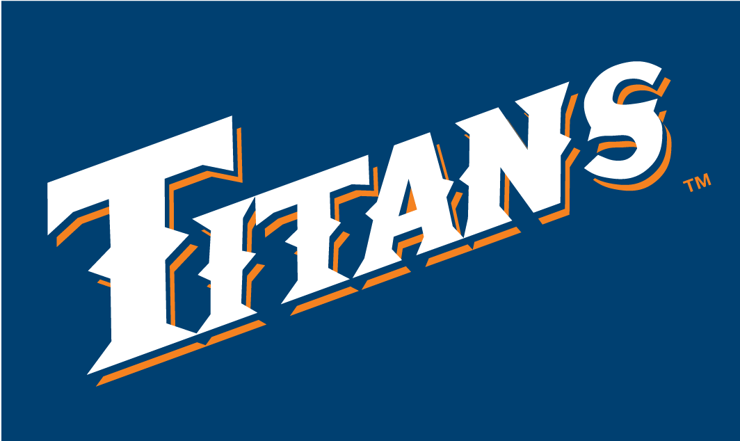 Cal State Fullerton Titans 1992-2009 Wordmark Logo 02 vinyl decal